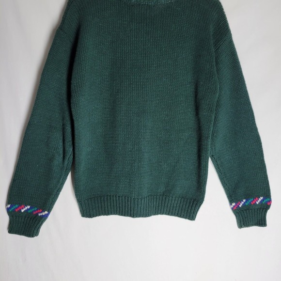 Bryn Connelly Women's Sweater Green Embellished Button Down Cardigan Size Small - Picture 9 of 10